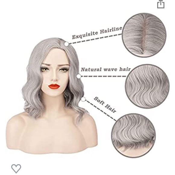 ‼️SALE‼️ NWT Silver wig ✨ - Picture 5 of 14